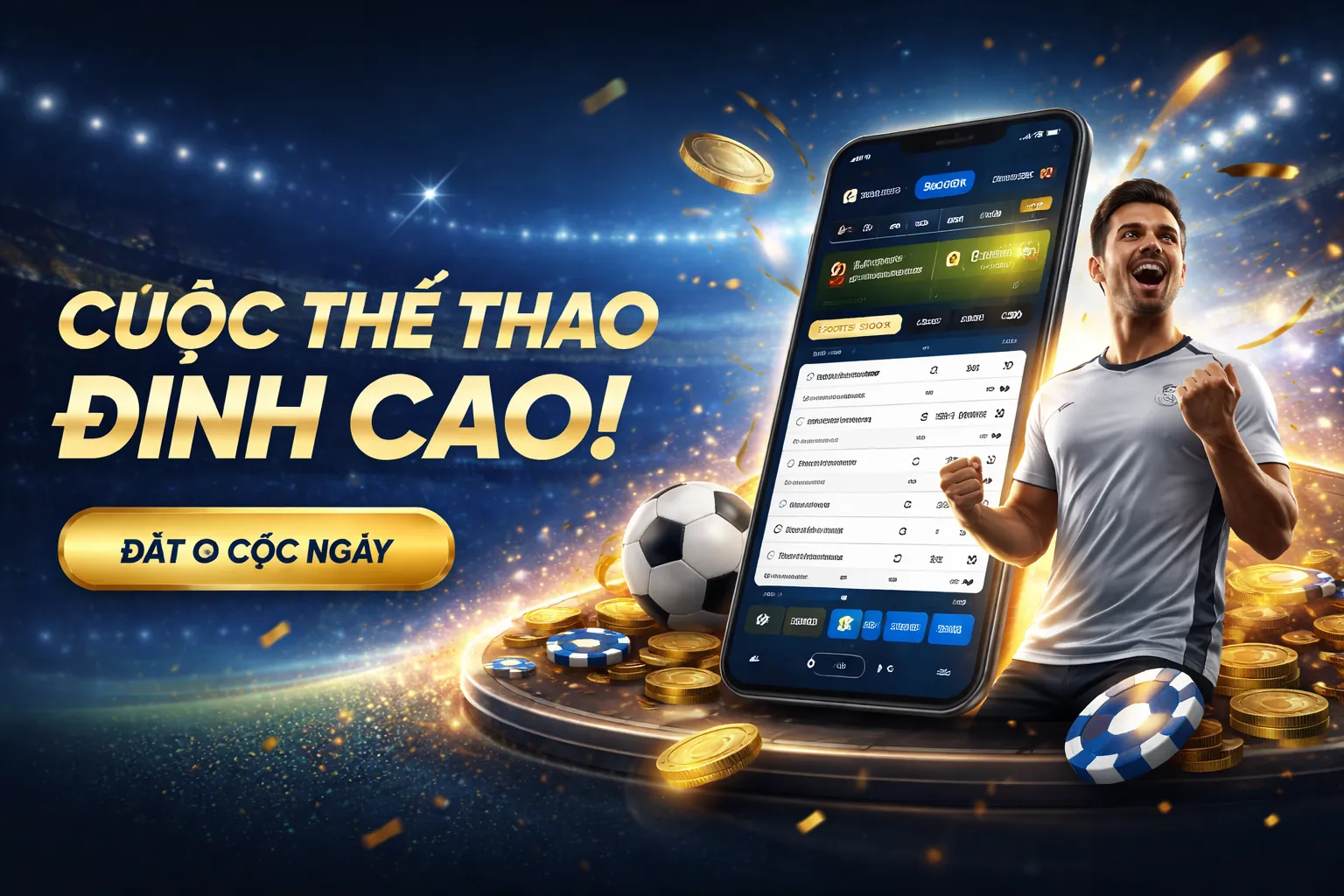 Giao diện ứng dụng Neo Bet trên di động với các trò chơi cá cược sôi động.